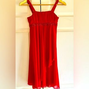 City Triangles girls dress M (10-12)  red